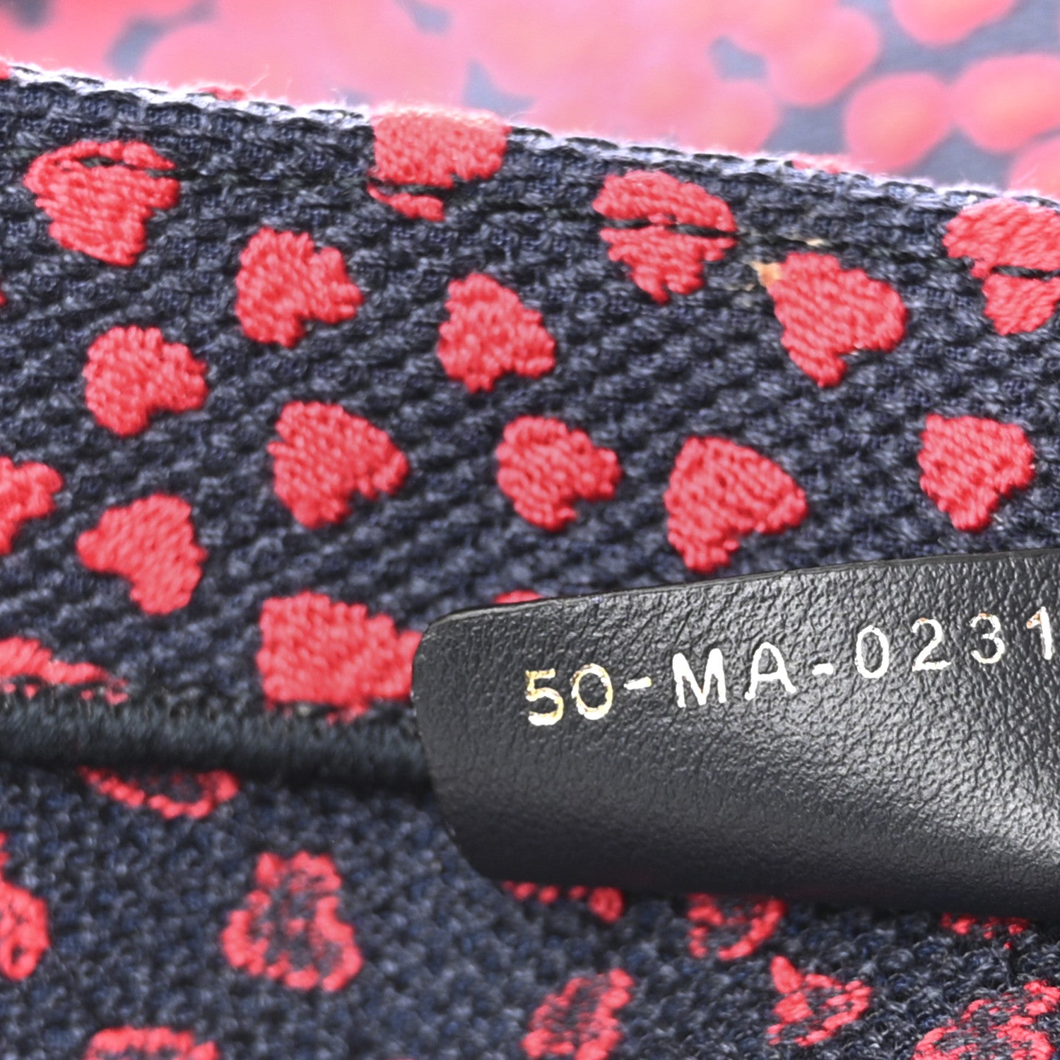 Christian Dior Canvas Embroidered Pop Heart I Love Paris Medium Book Tote Red Multicolor 7 of 13