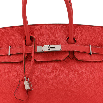 Hermes Togo BIRKIN 35 Rouge Pivoine 8 of 10