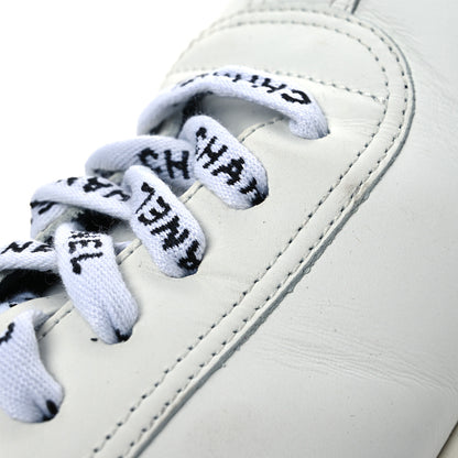 Chanel Calfskin Womens CC Sneakers 38.5 White 13 of 13