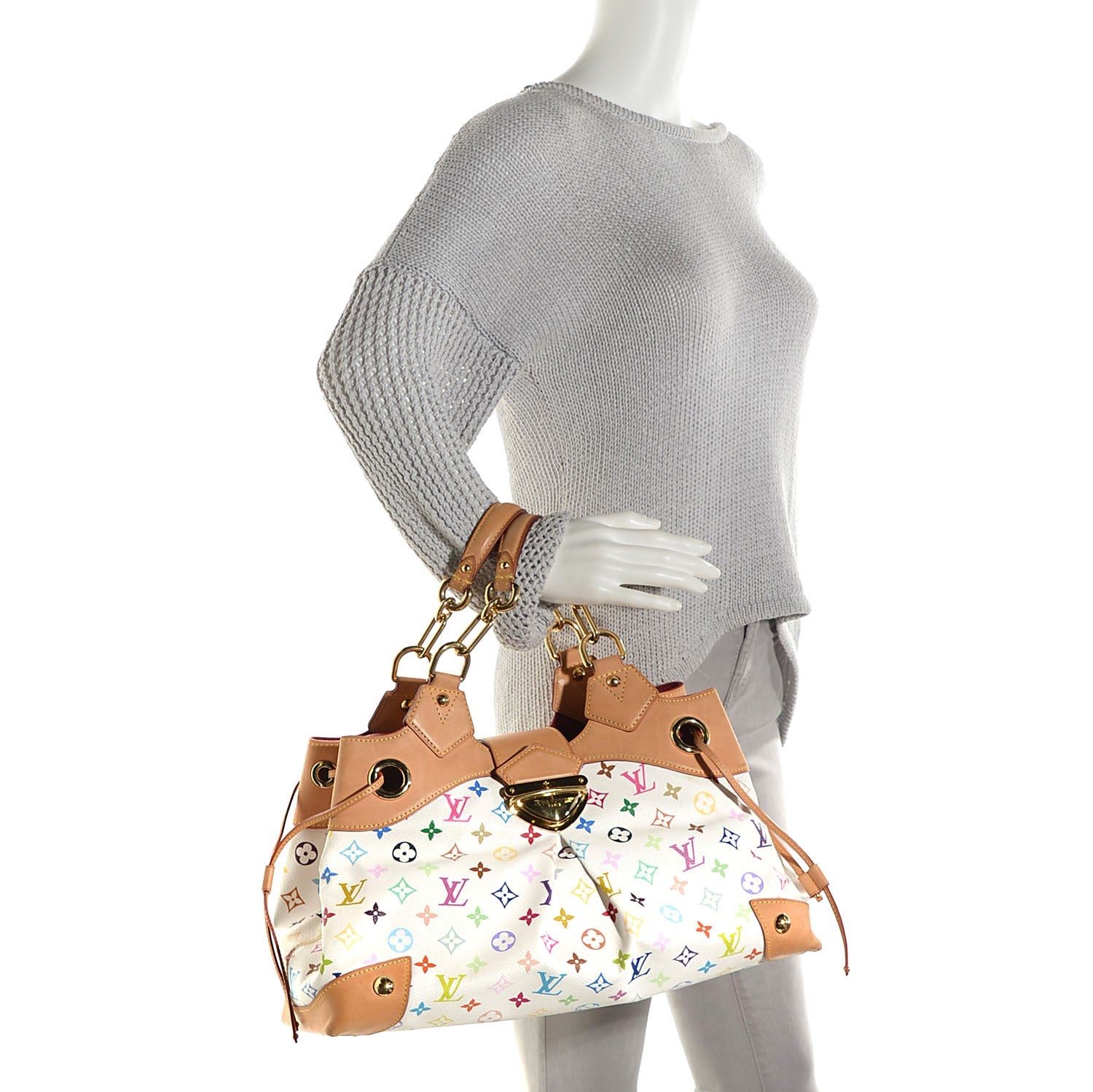 Louis Vuitton Monogram Multicolor Ursula White 2 of 7