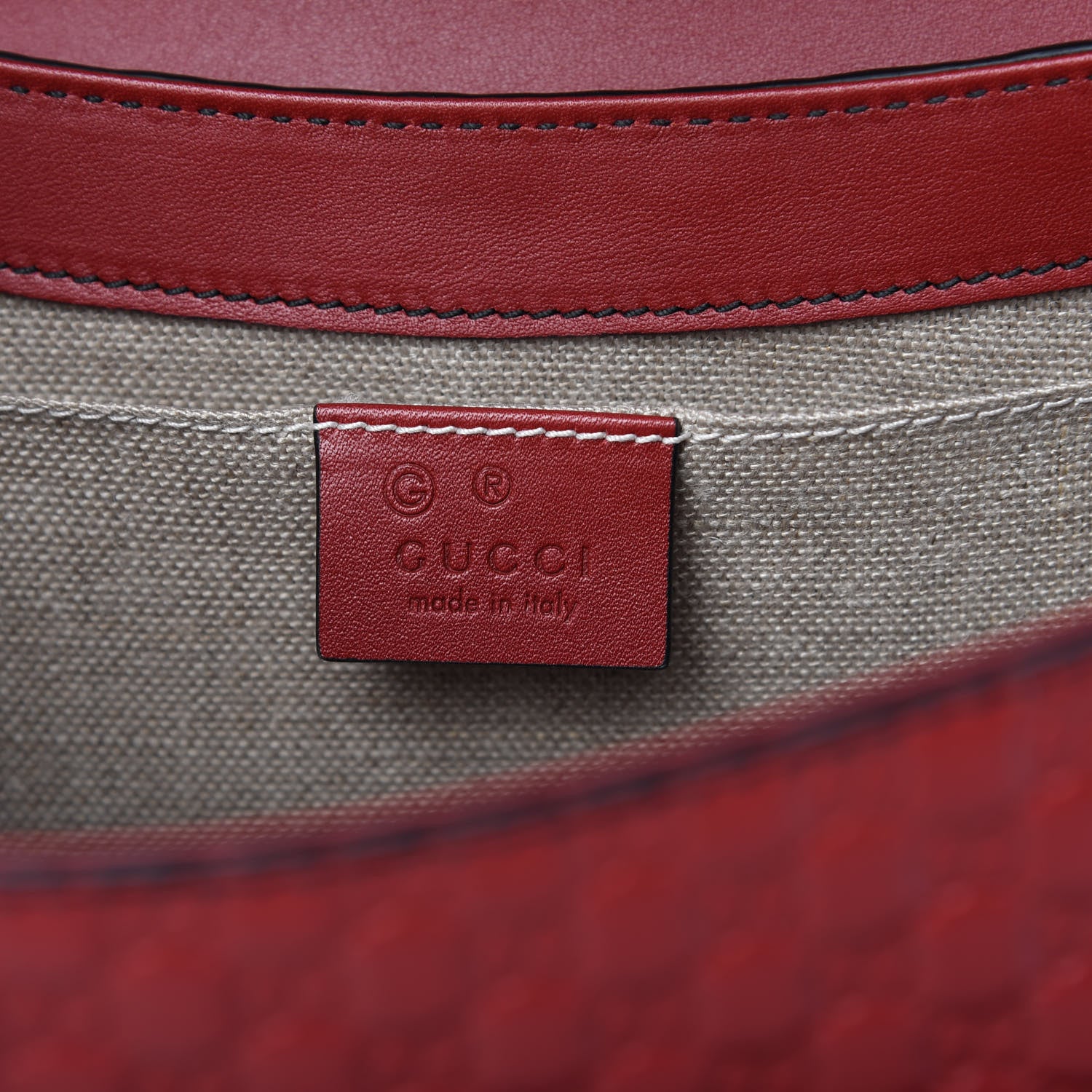 Gucci Microguccissima Medium Emily Chain Shoulder Bag Red 8 of 11