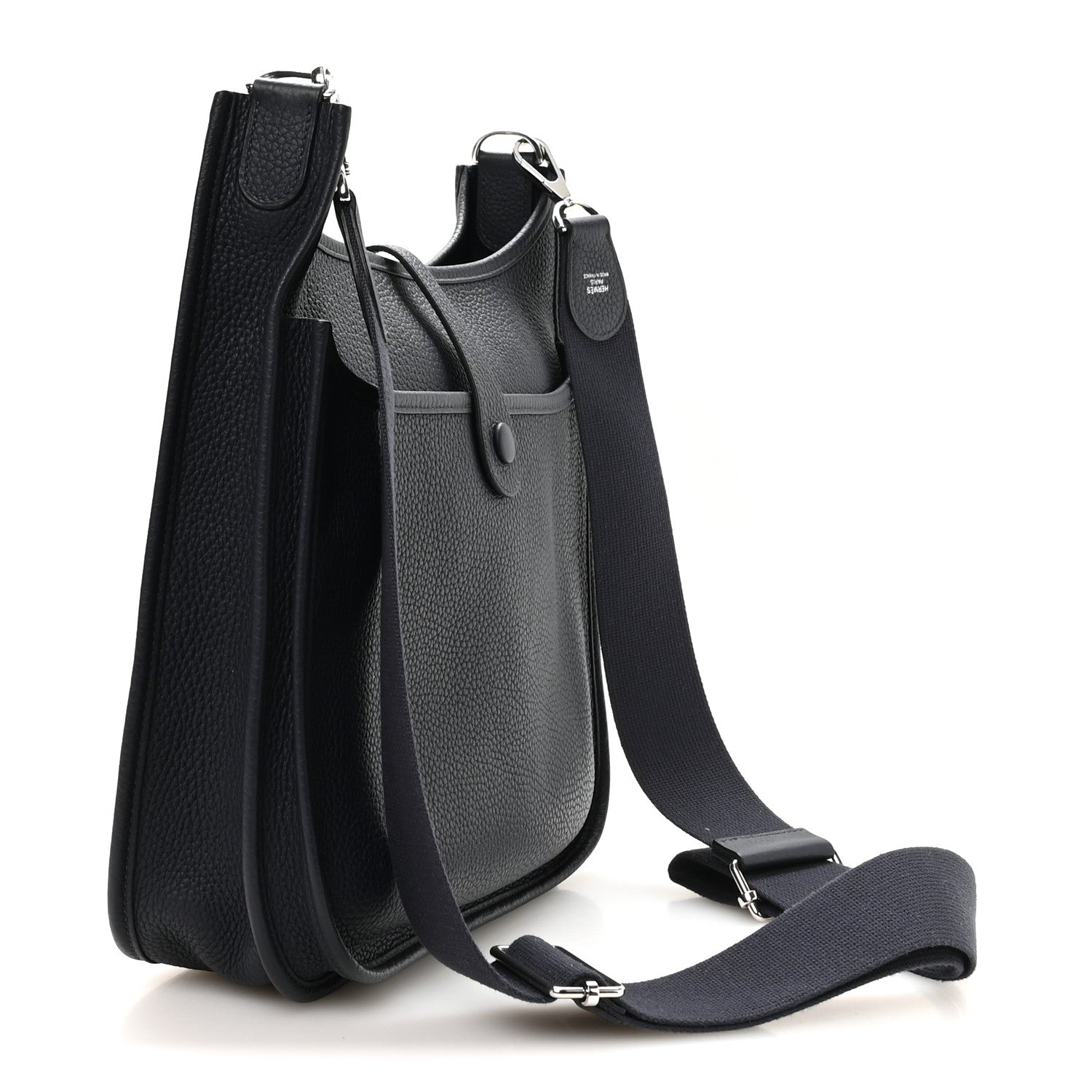 Hermes Taurillon Clemence Evelyne III PM Bleu Nuit 3 of 10