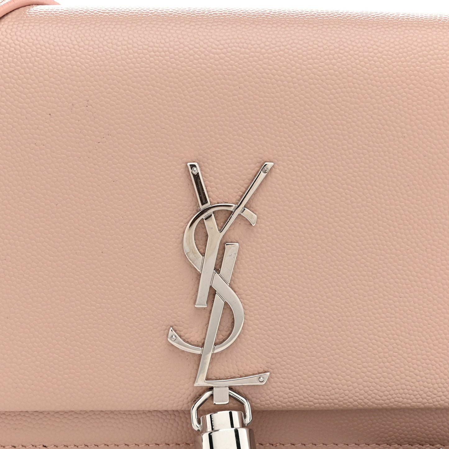 Grain De Poudre Classic Monogram Kate Tassel Chain Wallet Pale Pink