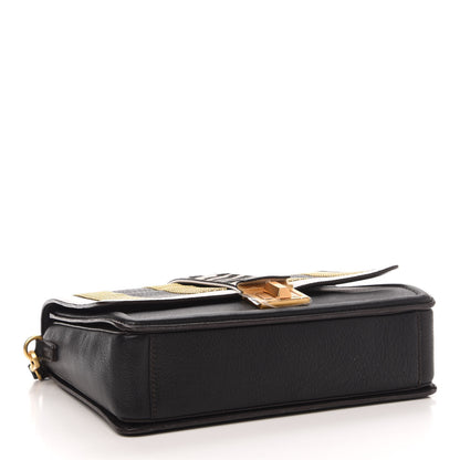 MCM Calf Hair Zebra Print Calfskin Visetos Little Veronika Satchel Black 4 of 10