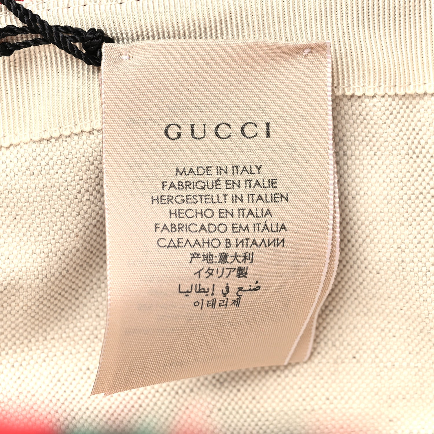 Gucci Tweed Wool Houndstooth Interlocking G Bucket Hat L Red Green 8 of 8