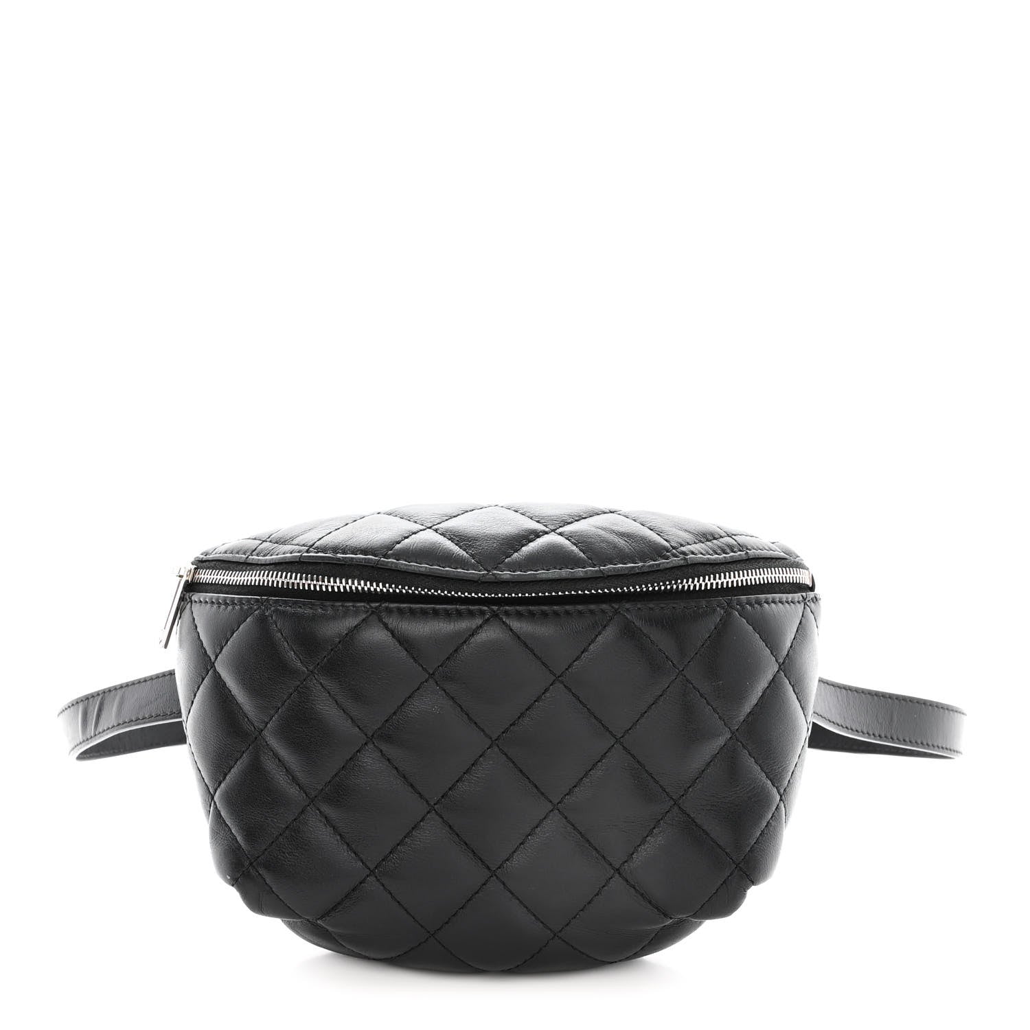 Chanel Lambskin Quilted Waist Belt Bag Black 1 of 11
