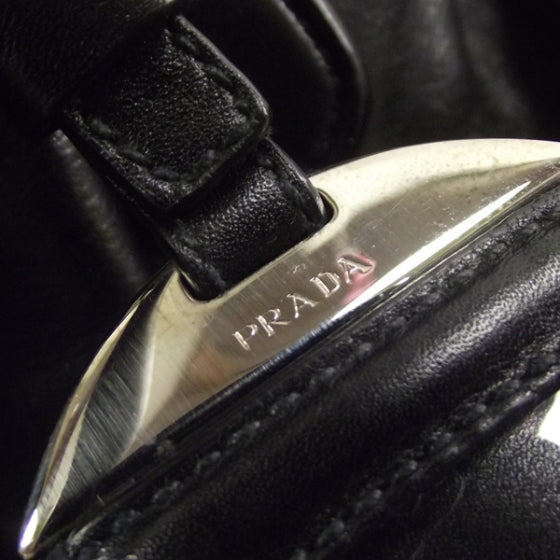 Prada Nappa Drawstring Tote Black 11 of 11