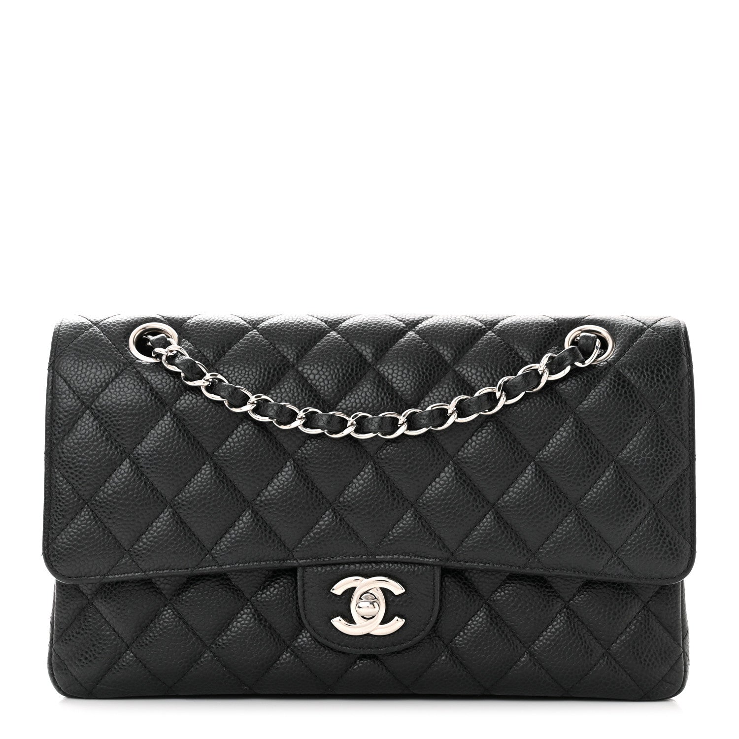 Chanel Caviar Quilted Medium Double Flap Black 1 of 14