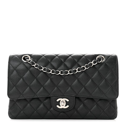 Chanel Caviar Quilted Medium Double Flap Black 1 of 14
