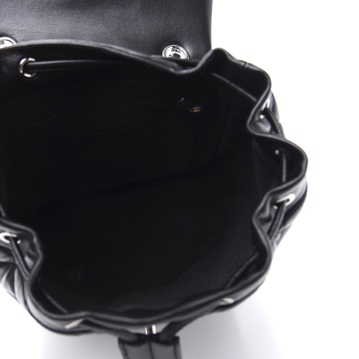 Lambskin Quilted Small Urban Spirit Backpack Black