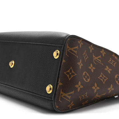 Louis Vuitton Calfskin Monogram On My Side MM Black 9 of 9