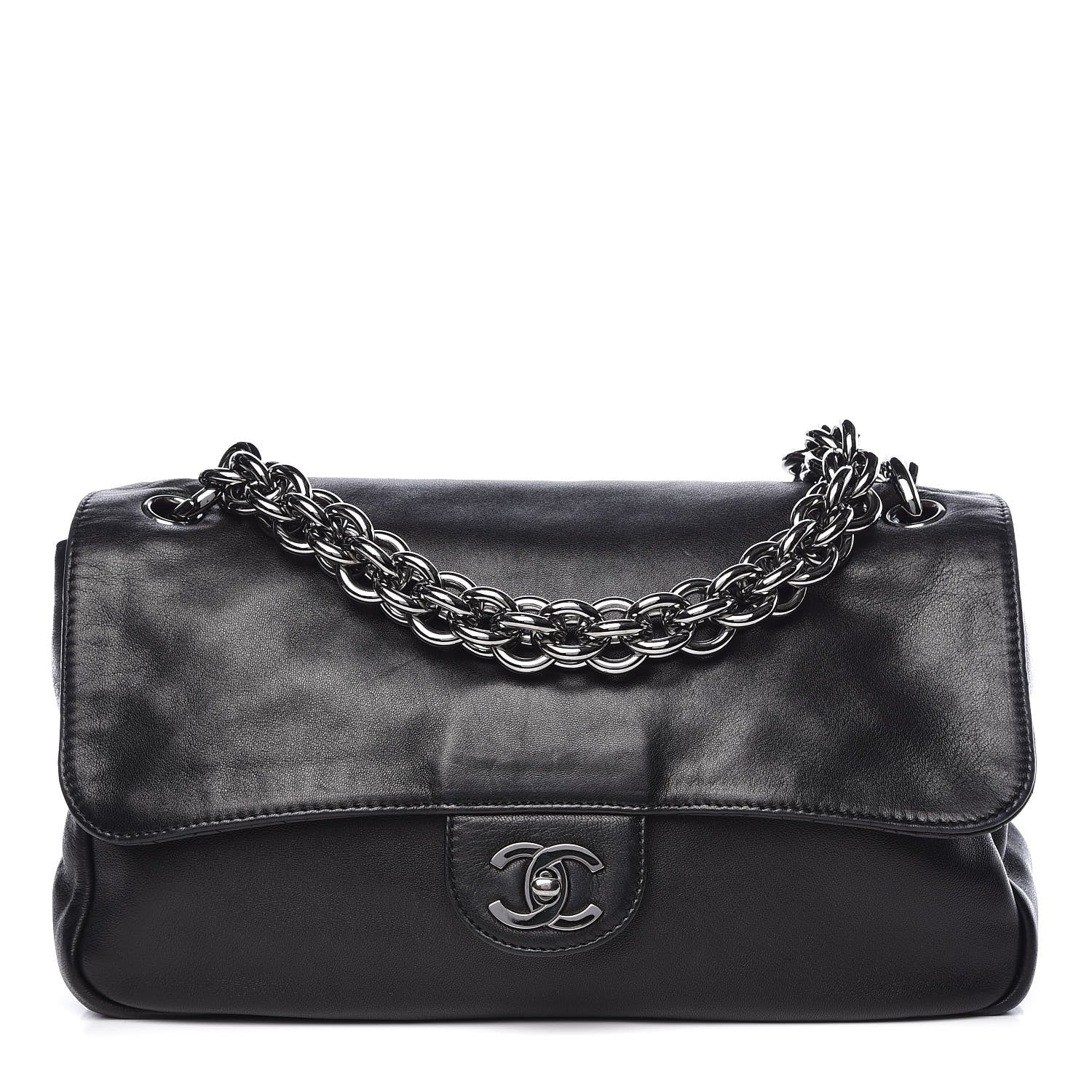 Chanel Lambskin Medium Soft and Chain Flap Black 1 of 10