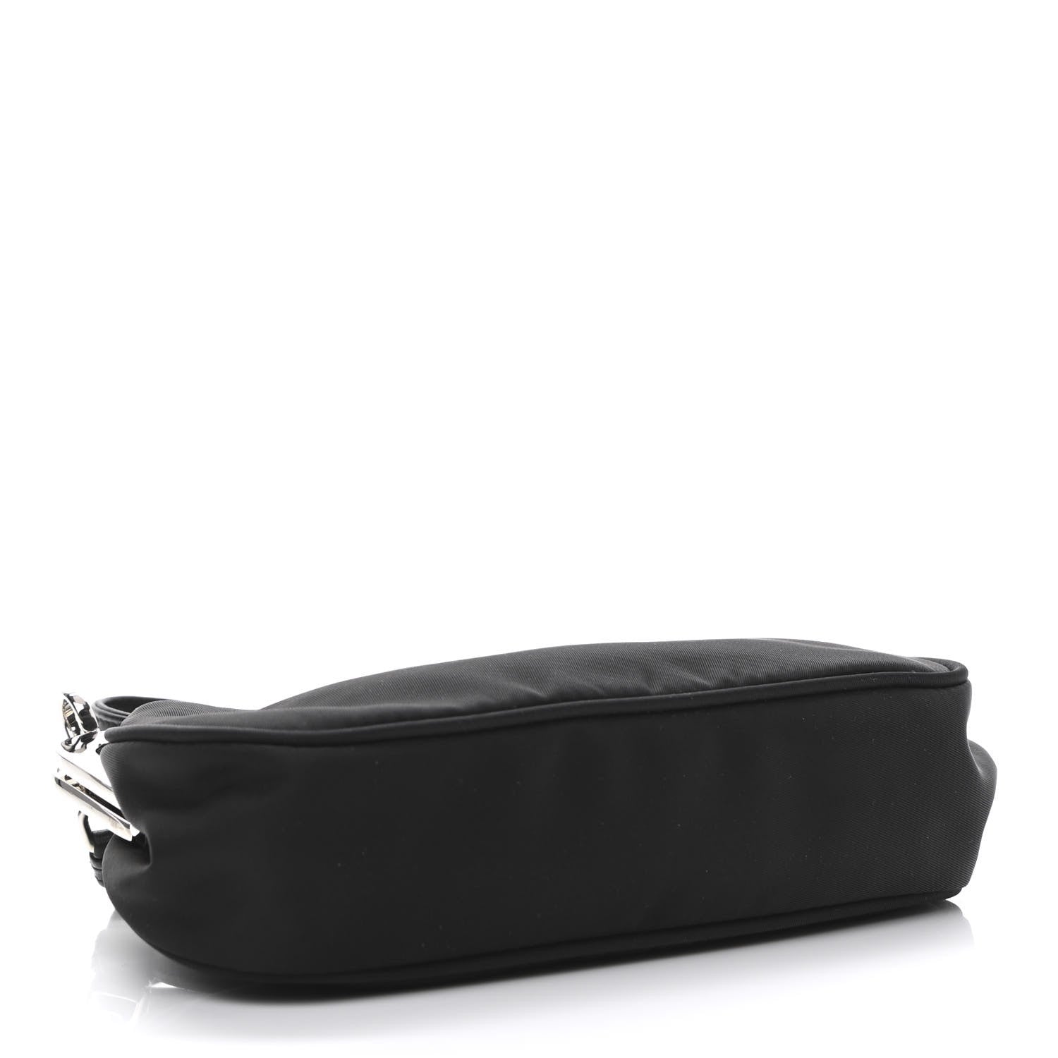 Prada Nylon Kisslock Crossbody Bag Black 4 of 11