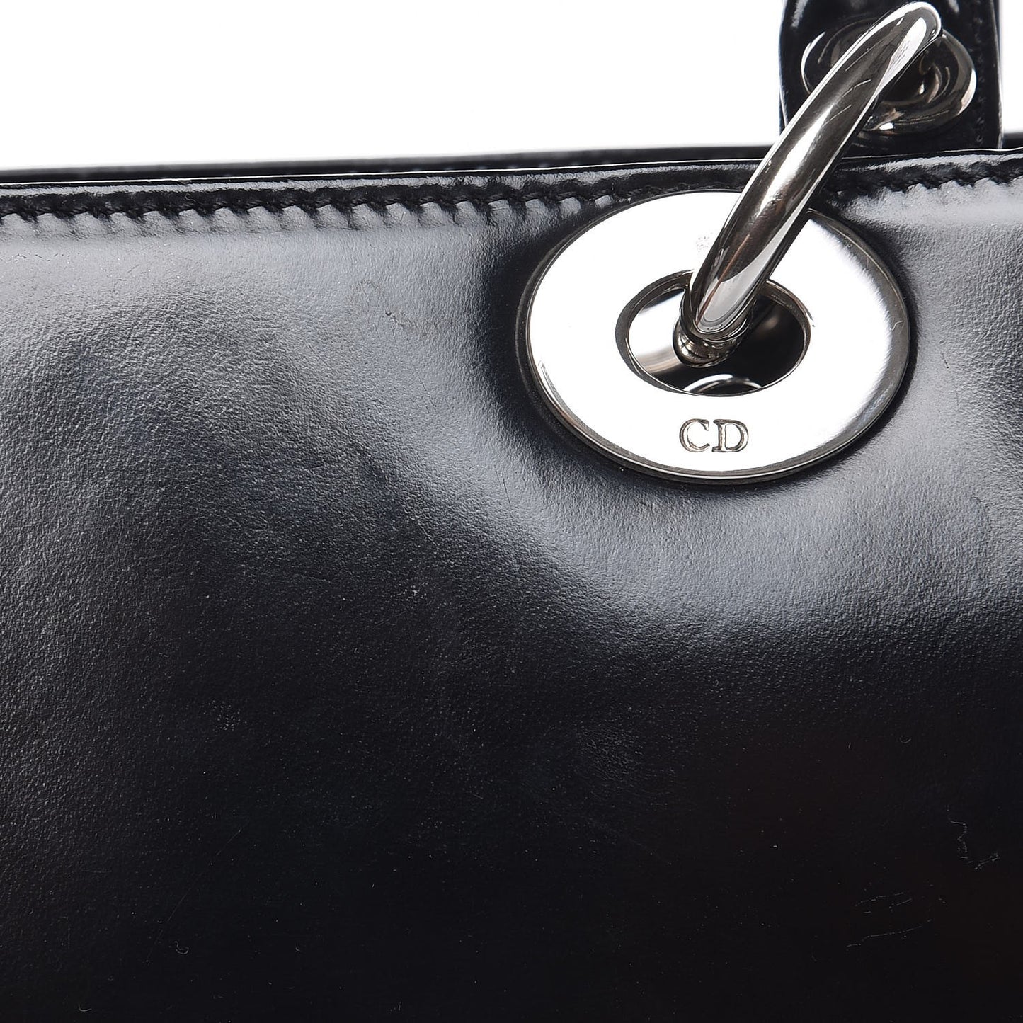 Patent Medium Lady Dior Black