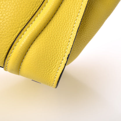 Celine Drummed Calfskin Mini Luggage Citron 26 of 26