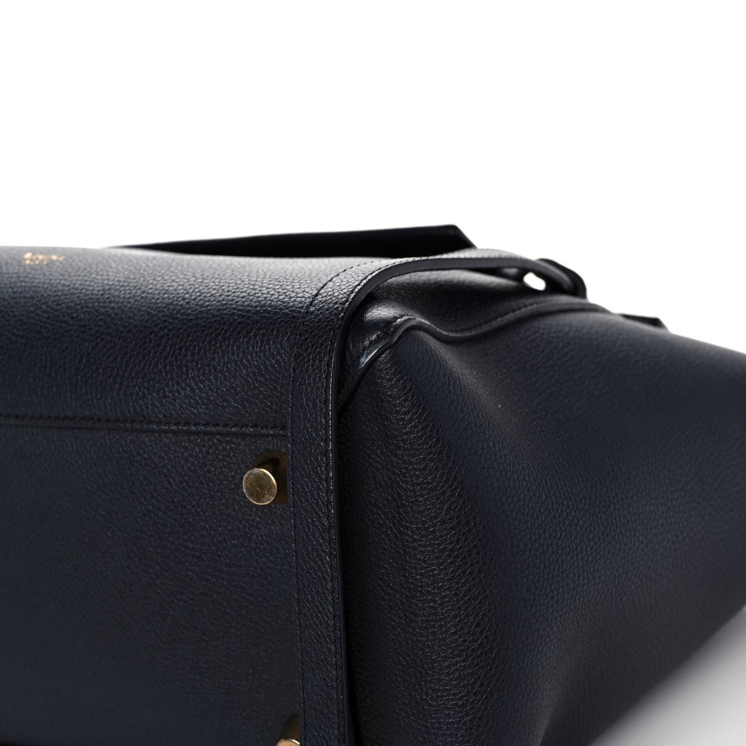 Celine Drummed Calfskin Mini Belt Bag Navy 10 of 12