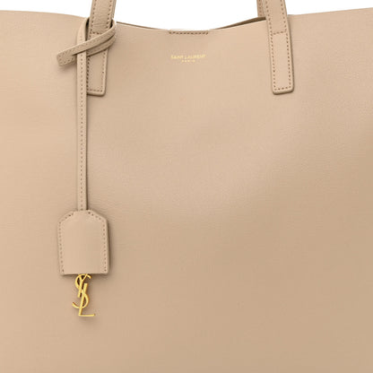 Saint Laurent Calfskin Large Shopping Tote Dark Beige 10 of 12