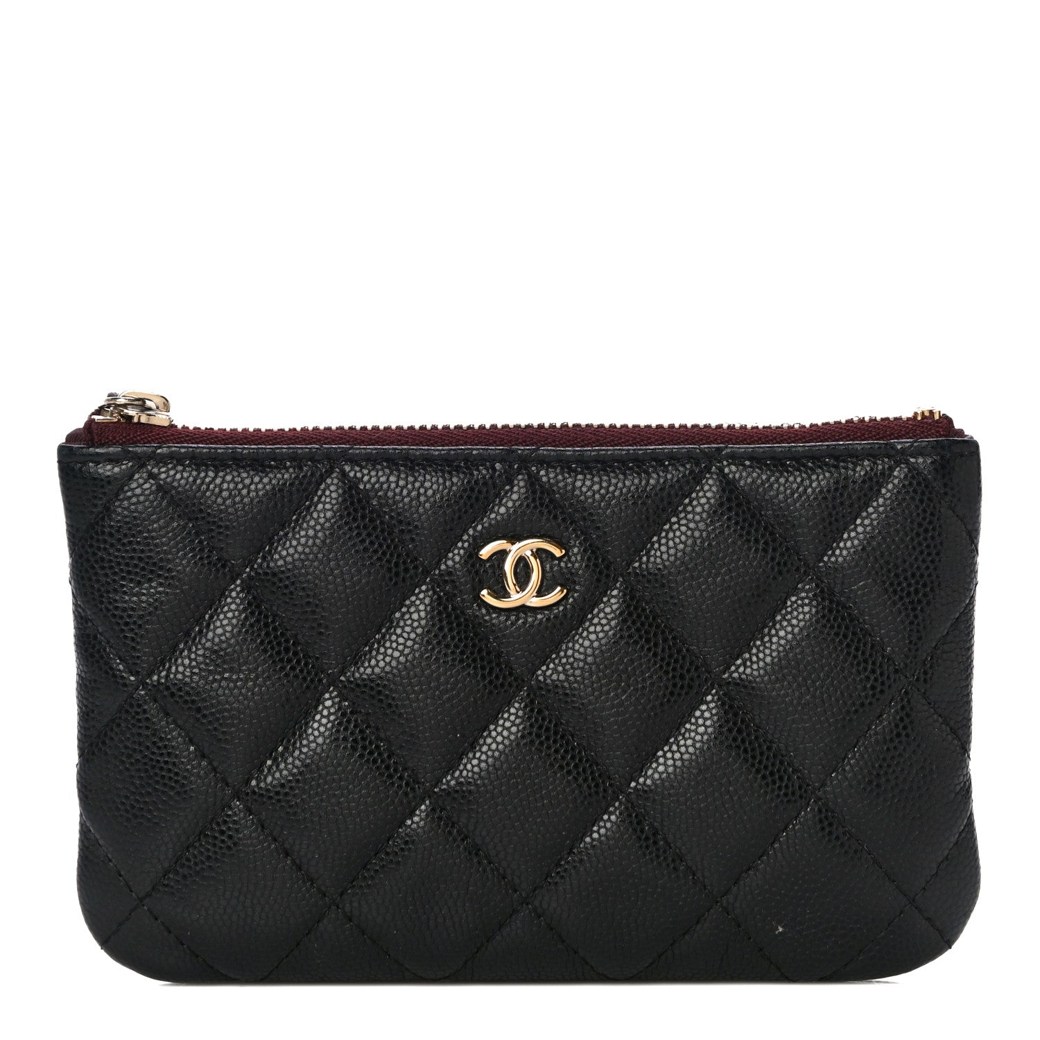 Chanel Caviar Quilted Small Cosmetic Case Black 1 of 15