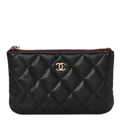 Chanel Caviar Quilted Small Cosmetic Case Black 1 of 15