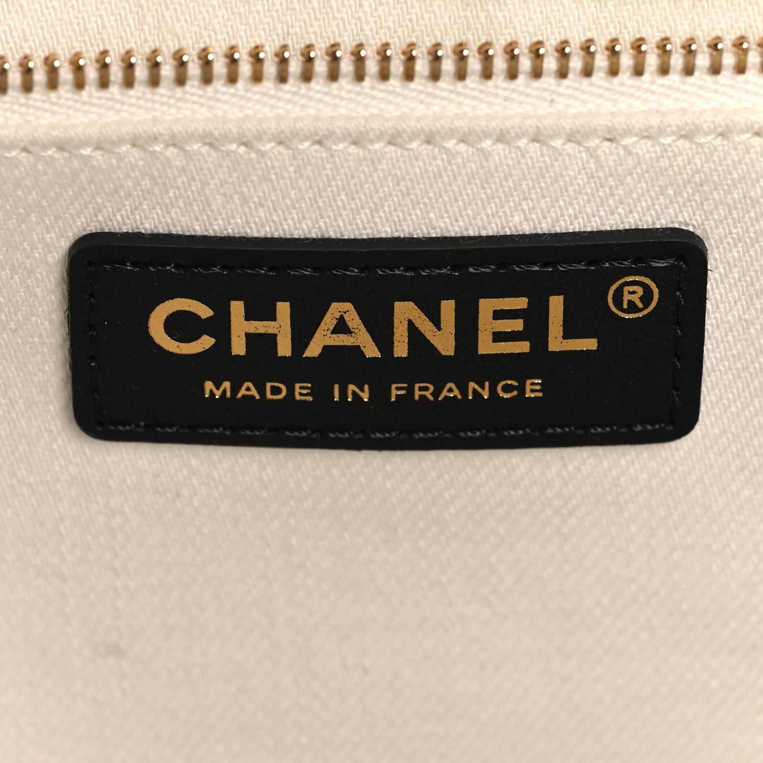 Chanel Denim Calfskin Quilted Coco Beach Small Shopping Tote White Black 7 of 11