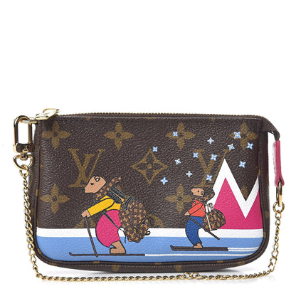 Louis Vuitton Monogram 2018 Christmas Animation Mini Bears Pochette Accessories 1 of 8