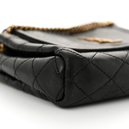 Saint Laurent Lambskin Quilted Monogram Mini Nolita Black 9 of 11
