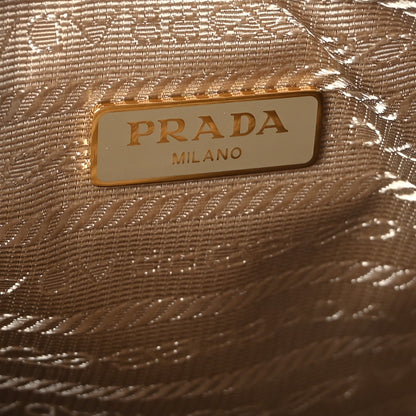 Prada Yarn Raffia Effect Crochet Triangle Shoulder Bag Naturale 6 of 11