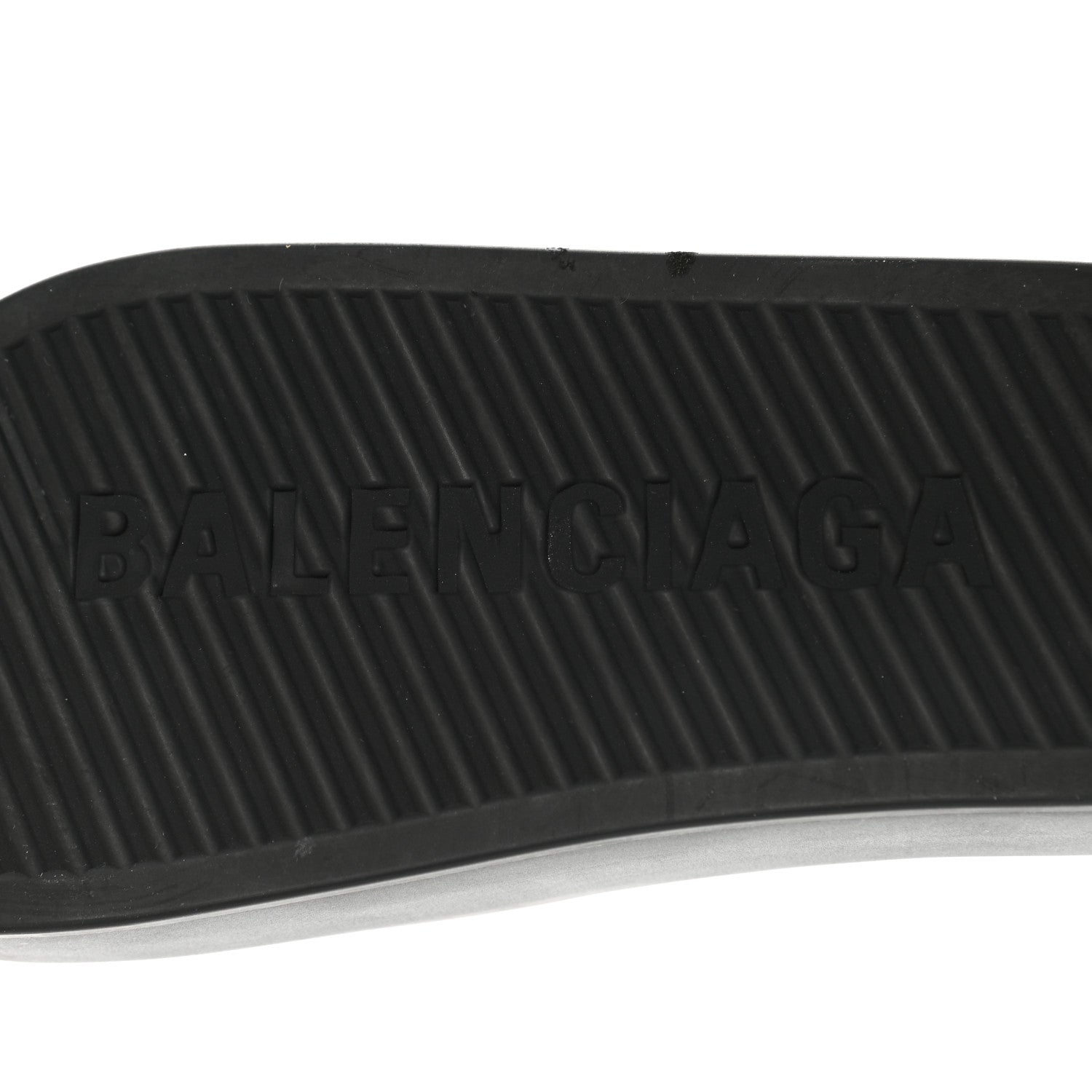 Balenciaga Rubber Chunky Slide Sandals 37 Black 6 of 8