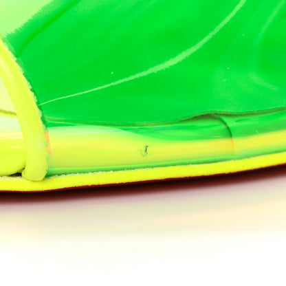 Christian Louboutin PVC Just Arch 100 Slide Sandals 36 Neon Yellow 9 of 18