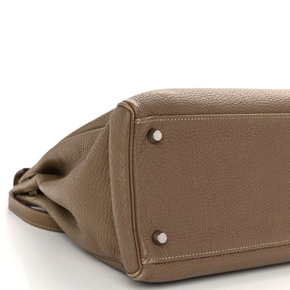 Hermes Togo Kelly Retourne 35 Etoupe 9 of 14