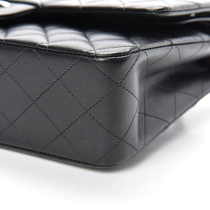 Chanel Lambskin Quilted Medium Double Flap Black 9 of 13