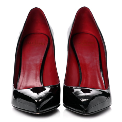 Valentino Garavani Patent VLTN 105mm Pumps 36.5 Black White 2 of 12