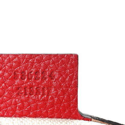 Gucci Pebbled Calfskin Medium Soho Flap Crossbody Vibrant Red 7 of 9