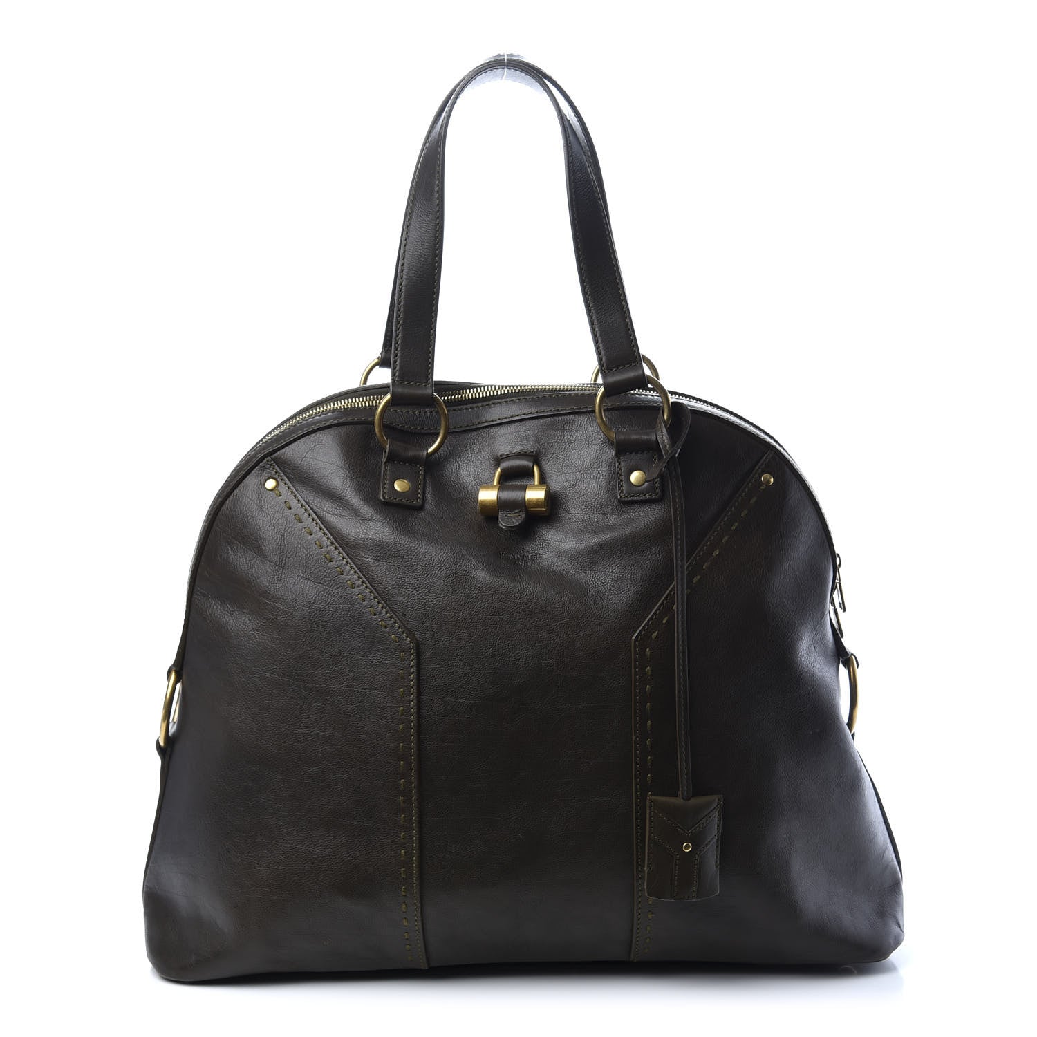 Saint Laurent Calfskin Oversized Muse Brown 1 of 10