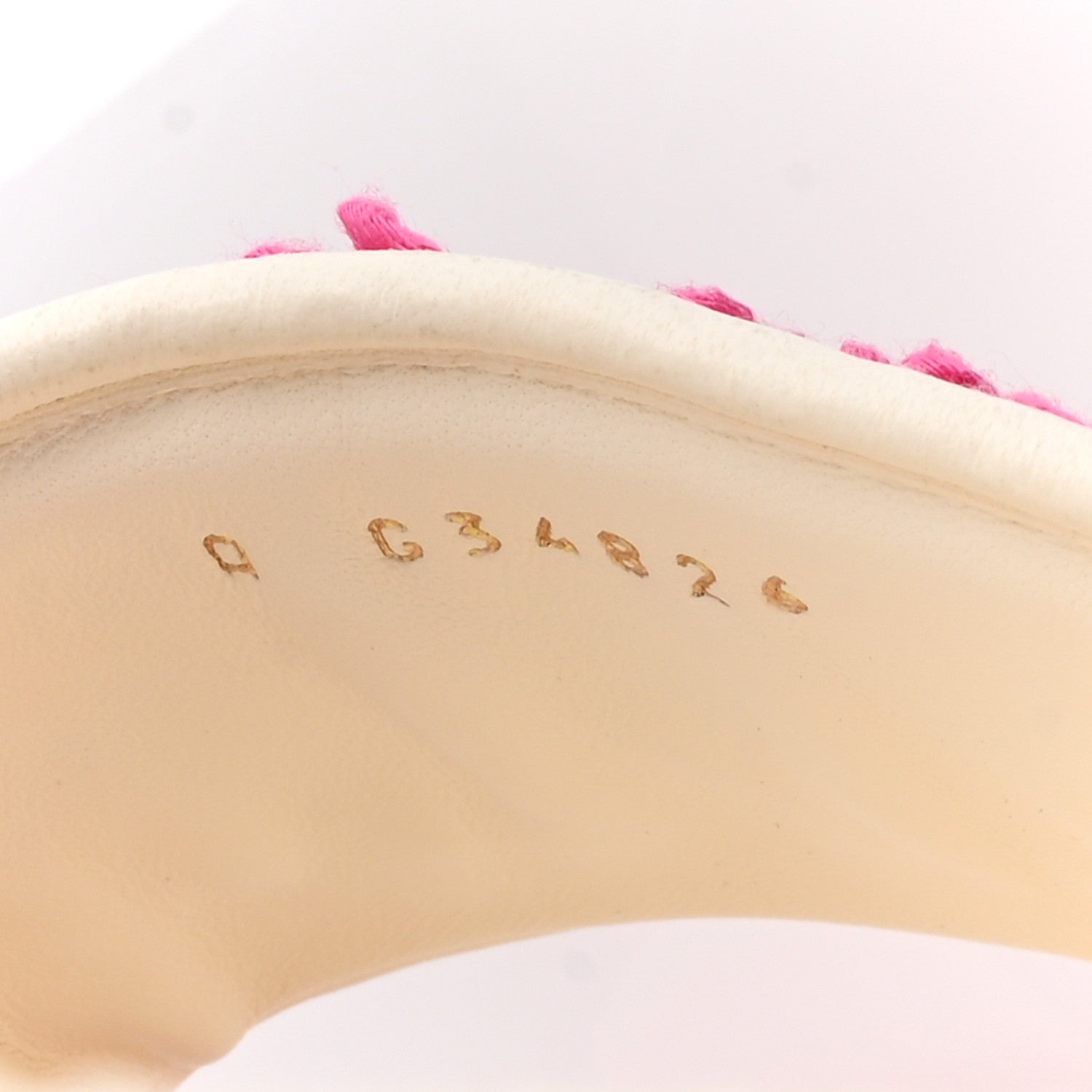 Chanel Tweed Cork Mule Sandal 39  Pink White 9 of 10