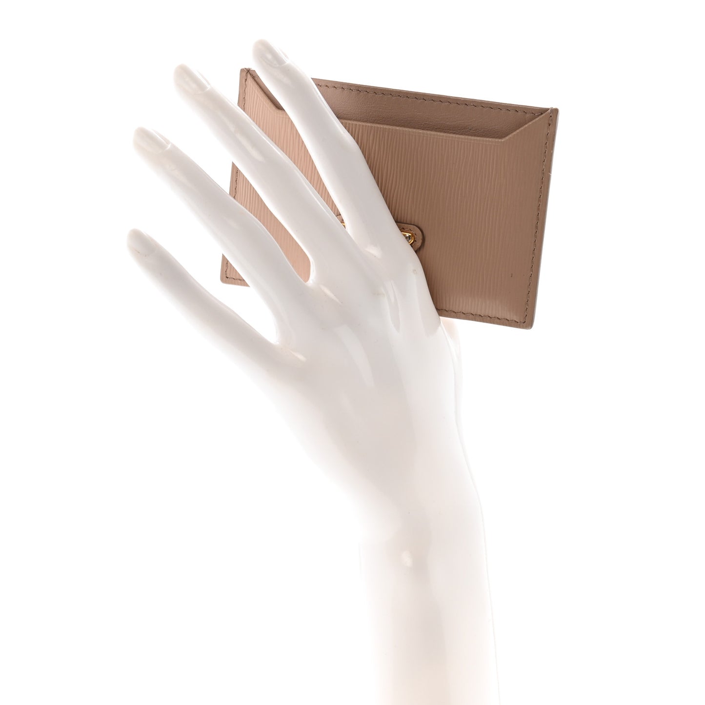 Vitello Move Triangle Card Case Cipria