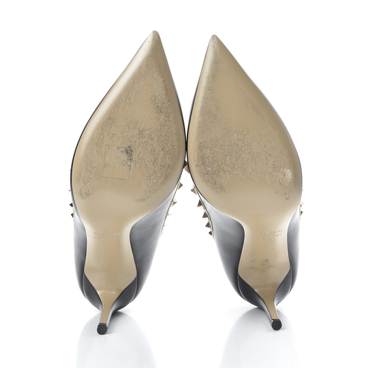 Nappa Rockstud 100mm Pumps 41.5 Black Poudre