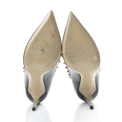 Valentino Garavani Nappa Rockstud 100mm Pumps 41.5 Black Poudre 5 of 11