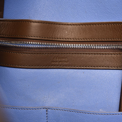 Celine Smooth Calfskin Small Tassel Cabas Phantom Brown Blue 6 of 23