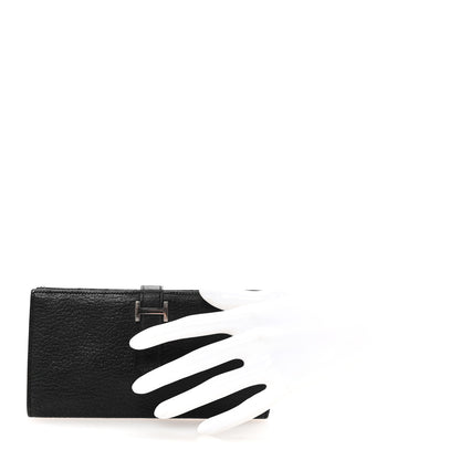 Hermes Chevre Mysore Bearn Gusset Wallet Black 2 of 8