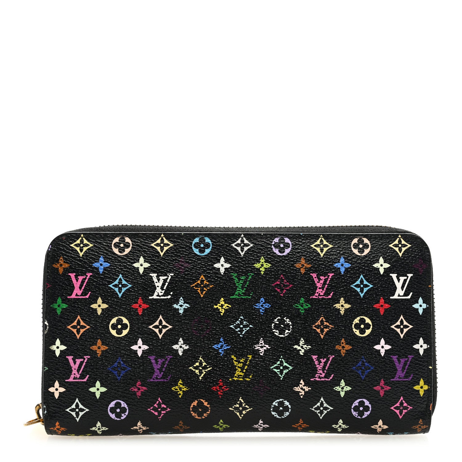 Louis Vuitton Monogram Multicolor Zippy Wallet Black Grenade 1 of 7