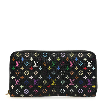Louis Vuitton Monogram Multicolor Zippy Wallet Black Grenade 1 of 7