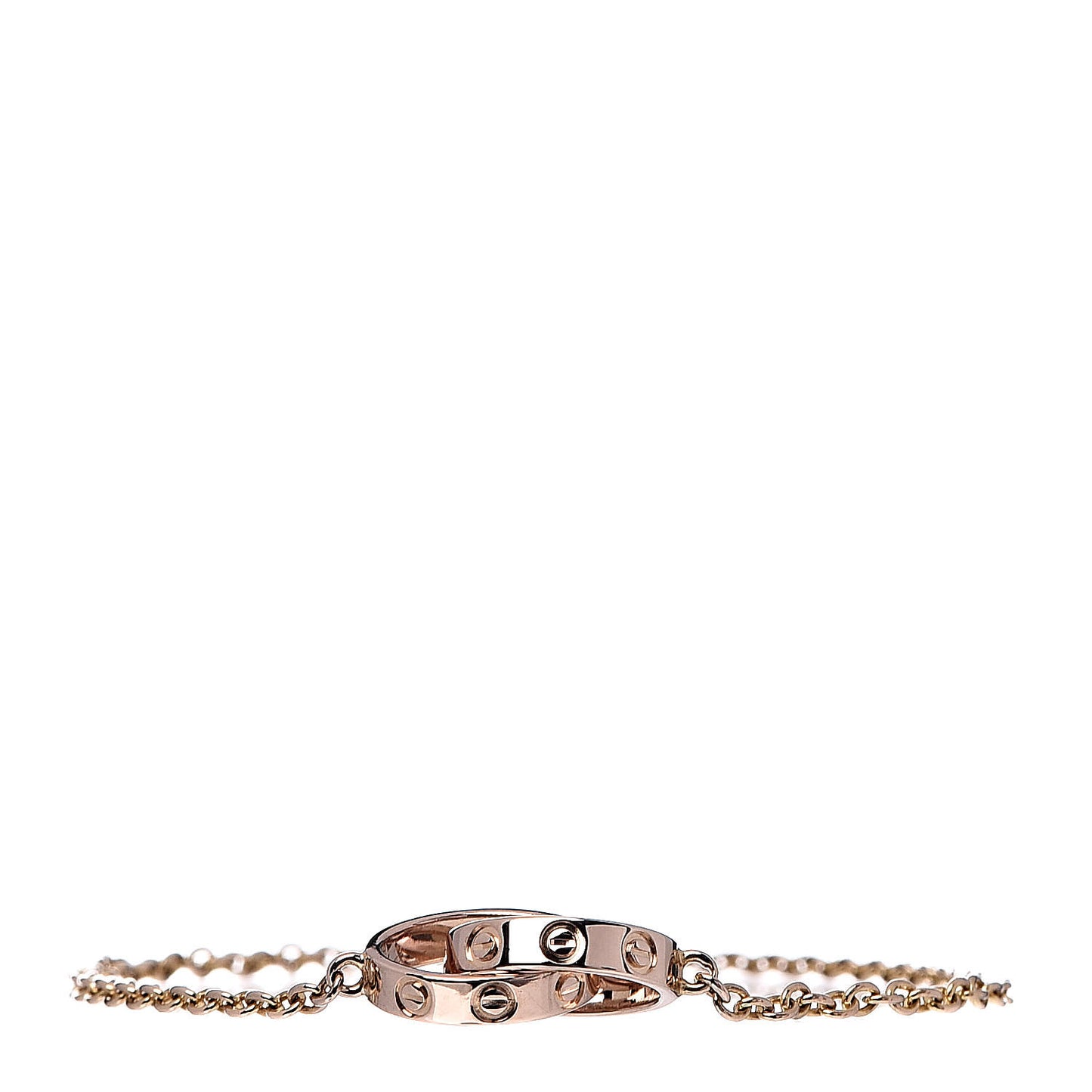 18K Pink Gold Interlocking LOVE Bracelet