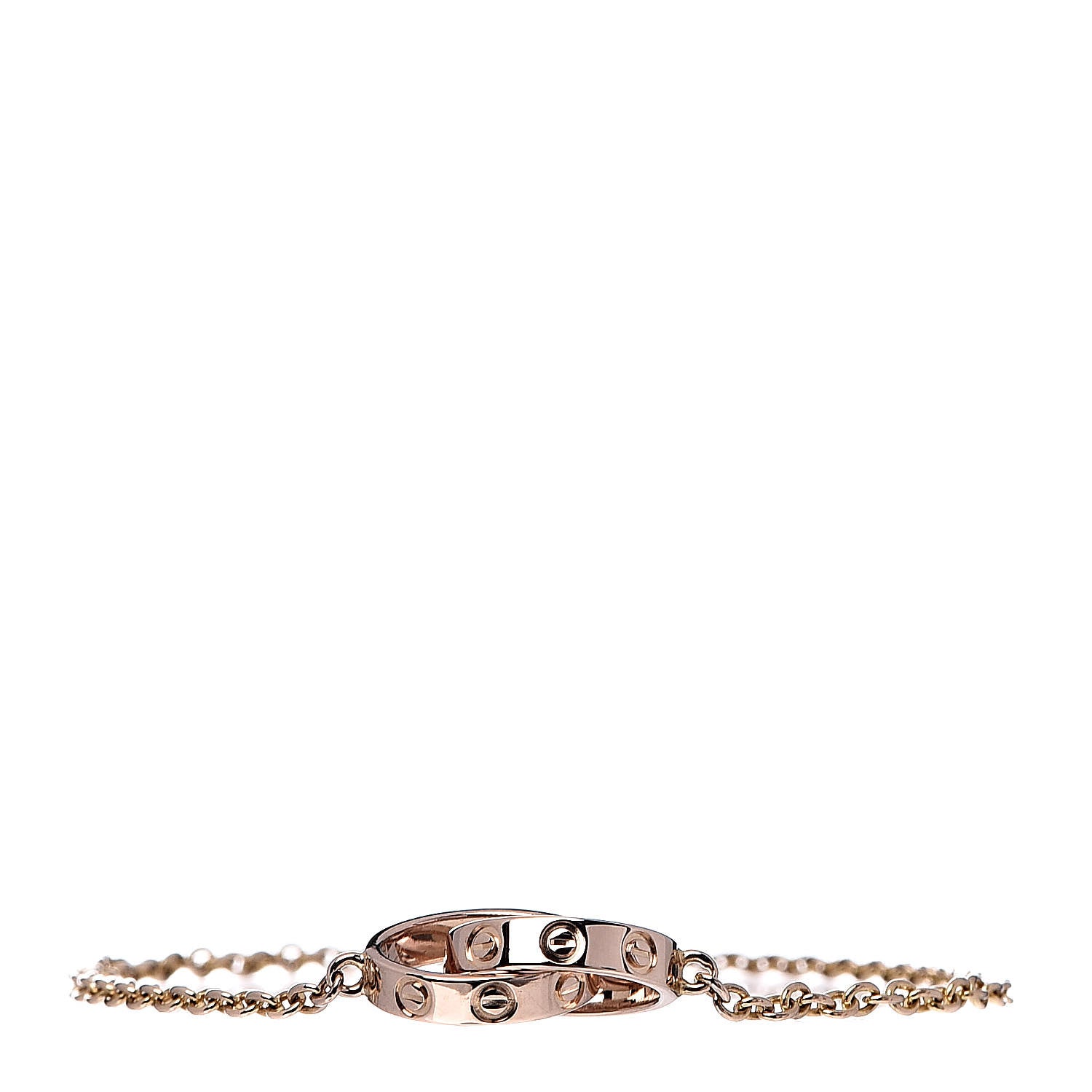 Cartier 18K Pink Gold Interlocking LOVE Bracelet 1 of 5