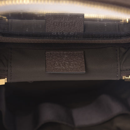 Gucci GG Supreme Monogram Textured Calfskin Web Ophidia Vanity Cosmetic Case Beige Ebony New Acero 6 of 11