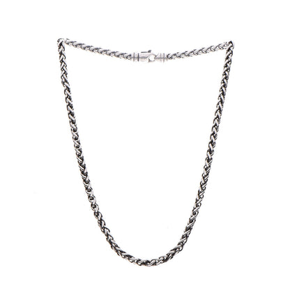 David Yurman Sterling Silver 4mm Wheat Chain Necklace 3 of 7