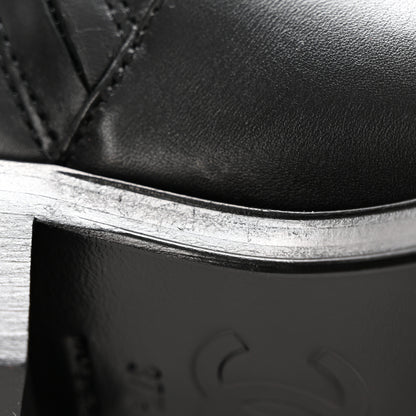 Chanel Calfskin Chain HIgh Boots 37.5 Black 11 of 13