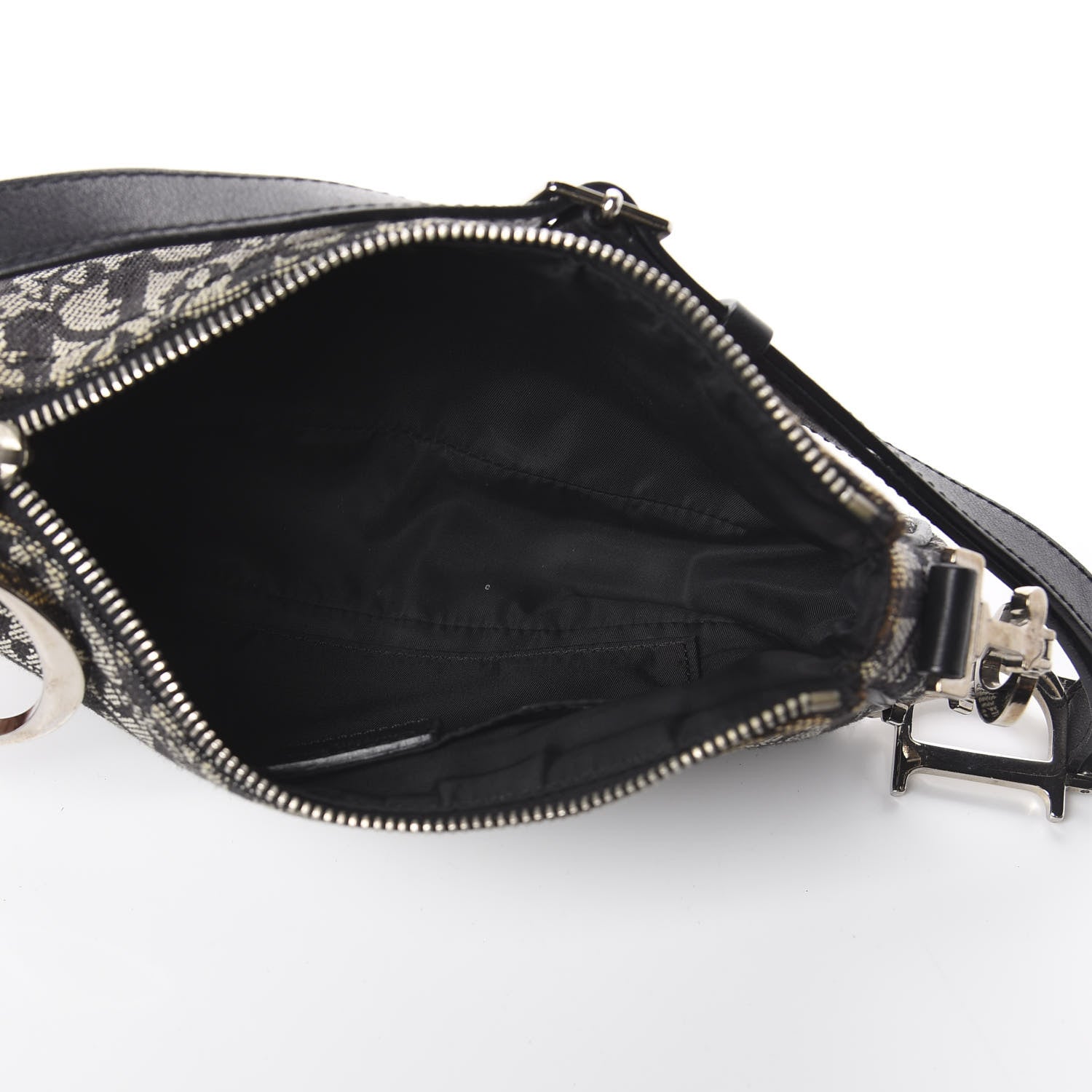 Christian Dior Monogram Shoulder Bag Black 4 of 7