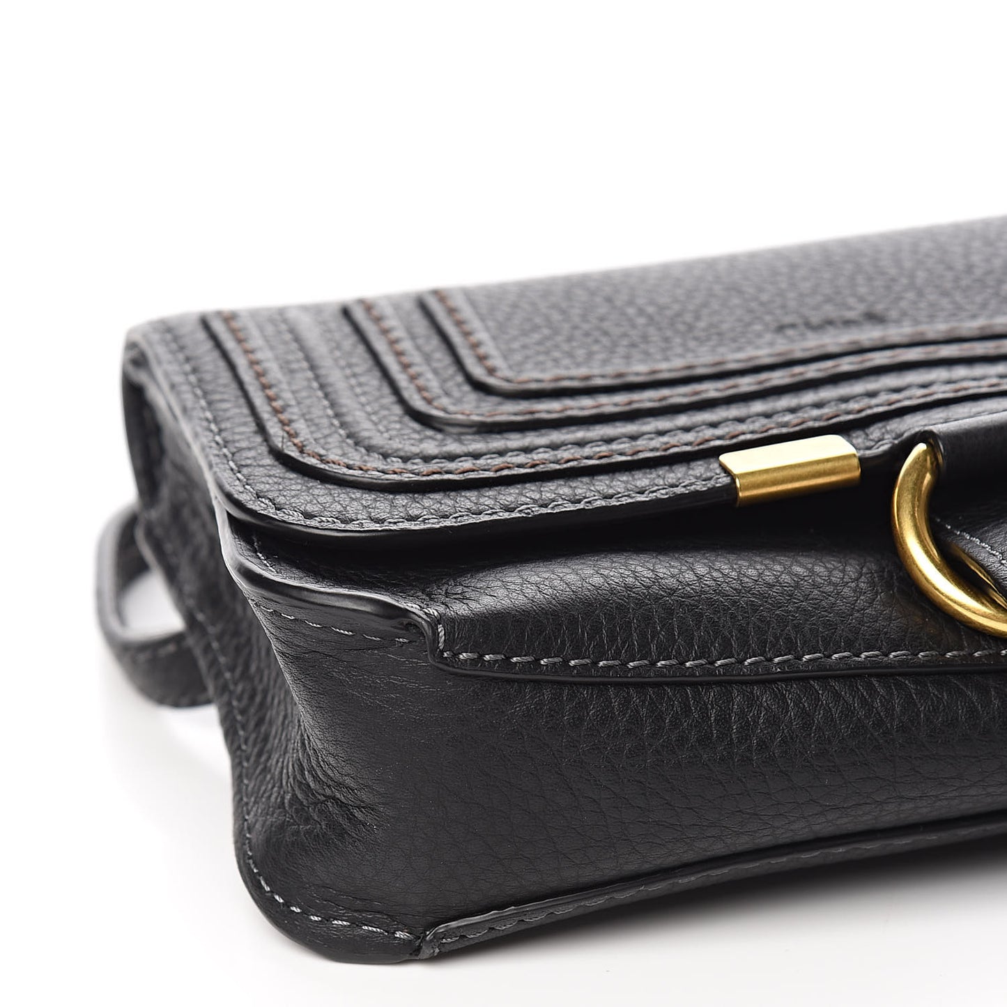 Calfskin Marcie Convertible Belt Bag Black