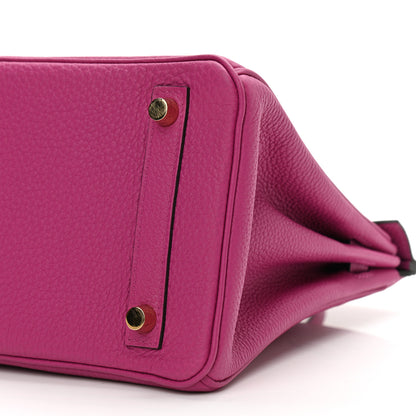 Hermes Togo Birkin 25 Rose Pourpre 10 of 14